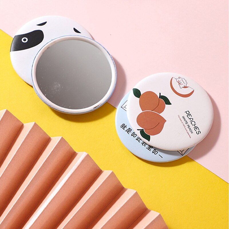 Multi Styles Portable Hand Mirror Mini Makeup Mirror Round Compact Pocket Mirror Travel Accessories Women Girl Cosmetic Tool