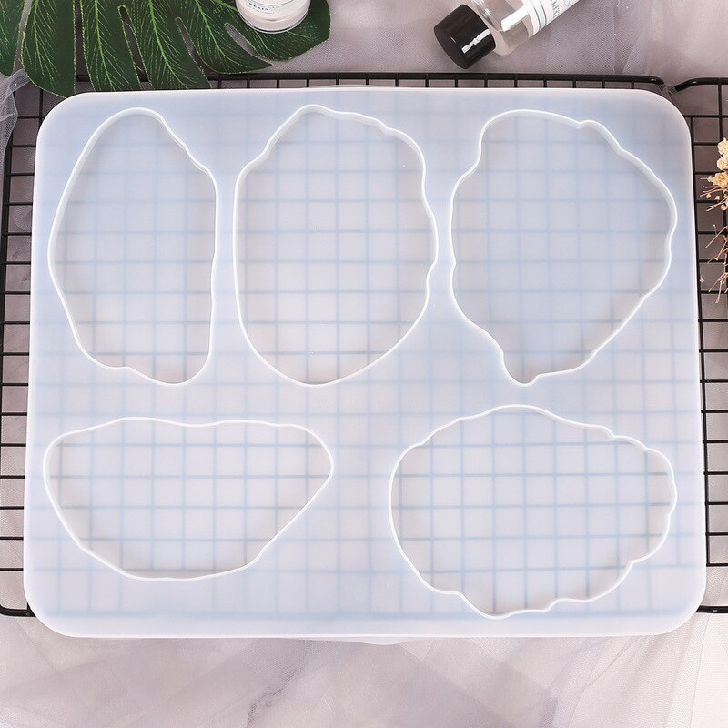Diy Crystal Epoxy Coaster Mold Grote Tafel Siliconen Mal Collectie Van Multi-Specificatie Base Cup Mat Siliconen Mal