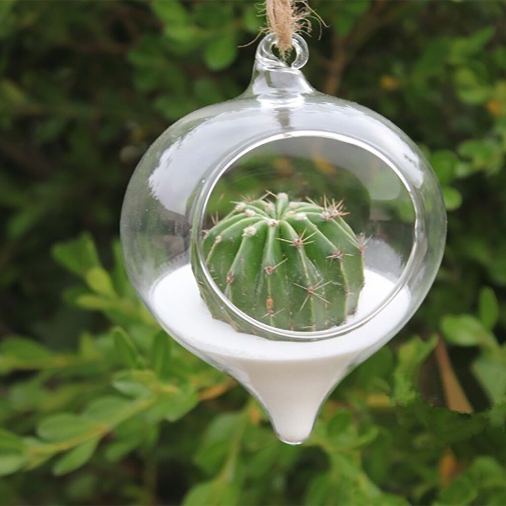 Terrarium Bal Globe Vorm Helder Opknoping Glazen Vaas Bloem Planten Container Ornament Micro Landschap Diy Wedding Home Decor