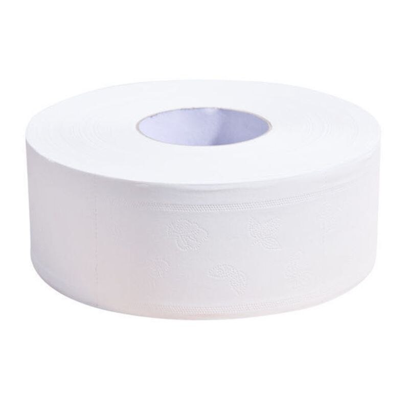 Jumbo Toilet Rolls Paper 4 Ply Bath Tissues Embossed Thickened Large Hand Towe