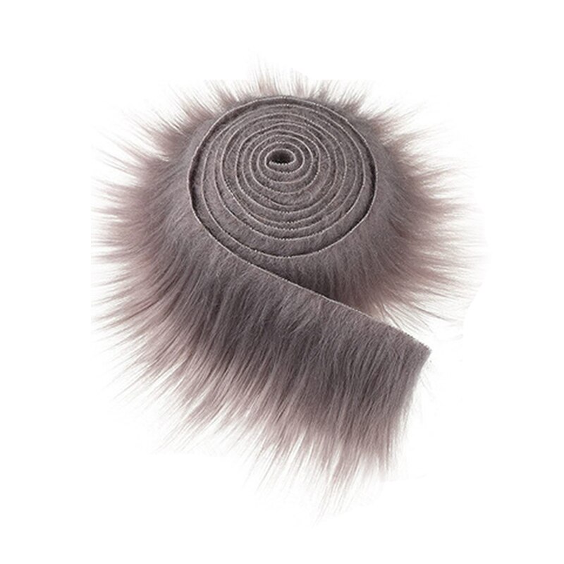 1.5M Faux Fur Collar Faux Fur Trim Hoodie Trim Made Fur For Hood Collar Shawl Down Coat Shoes And Hats Accessories Diy Home Deco