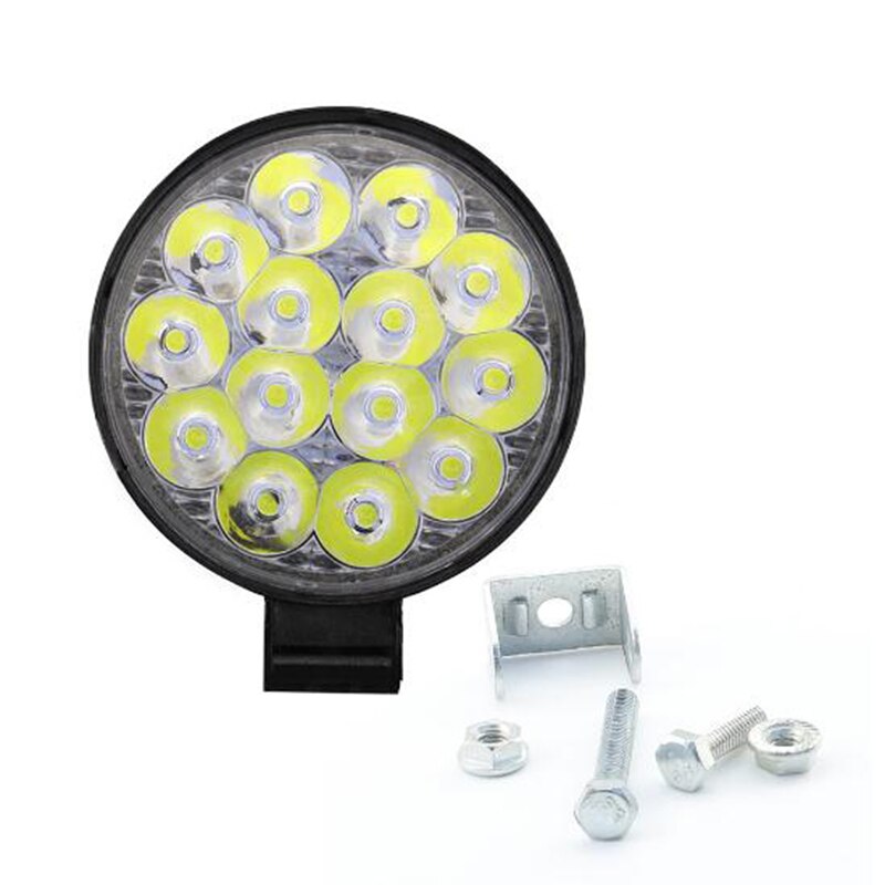 2500lm 42W Round LED Work Light Spotlight LED Headlight 4x4 Offroad ATV UTV Truck Tractor Motorcycle Fog lights