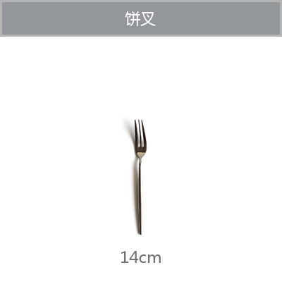 Bestek Glod Zilver Rvs Bestekset Bestek Vork Lepel Mes Set Dessert Vork Lepel Diner Opscheplepel Servies: Silver Pie Fork