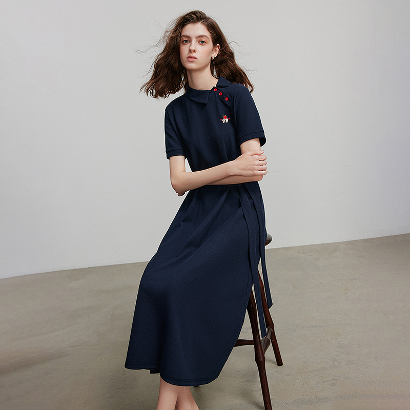 TOYOUTH Women Dress Summer Short Sleeve Casual Dress 8529107