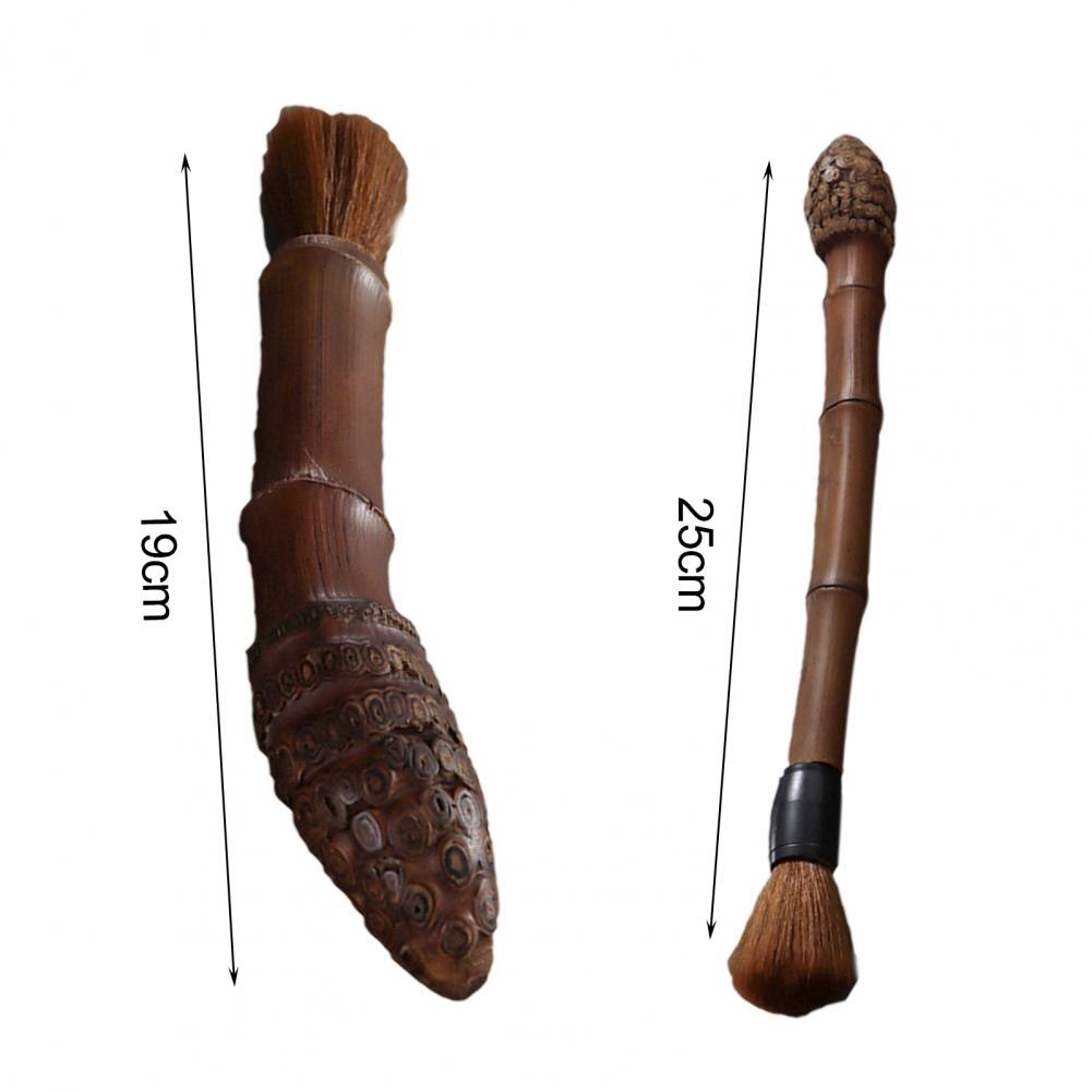 Caneta fina de bambu para fazer chá, acessório para uso doméstico, pote de bambu feito de madeira
