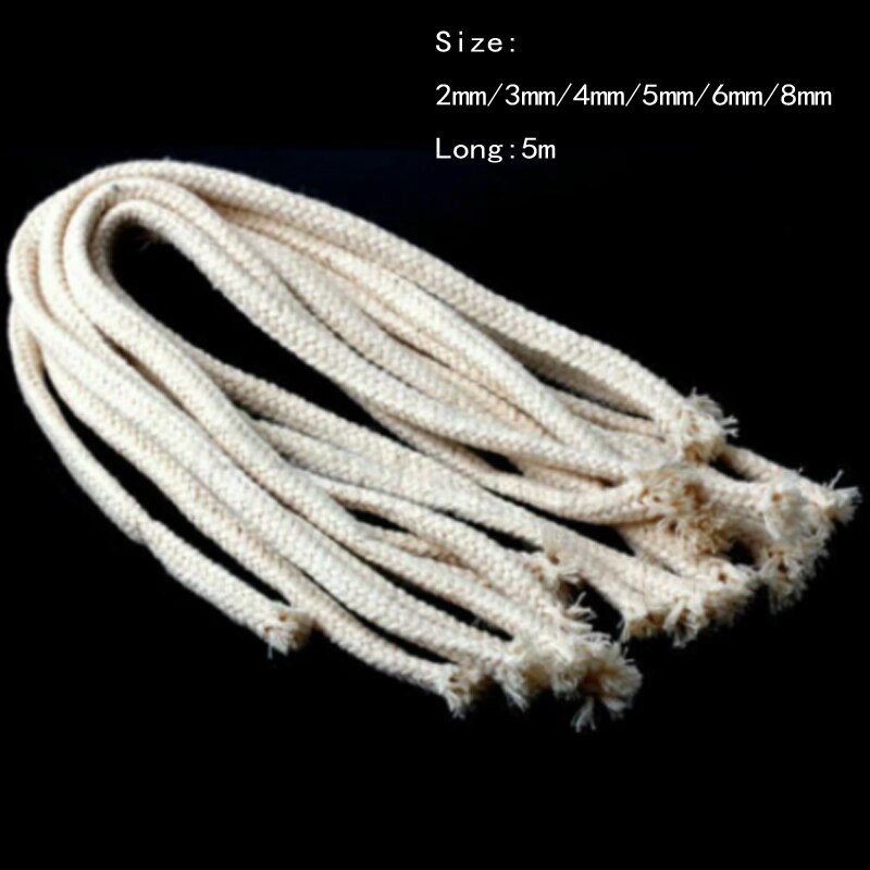3/5M Long Burner Alcohol Wick Rope Cotton Wick Rou... – Grandado