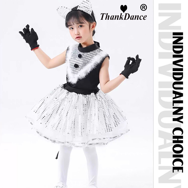 Cute cat cosplay for children, catgirl costumes, girls' and boys' cosplay animal dance costumes for children, halloween clothing