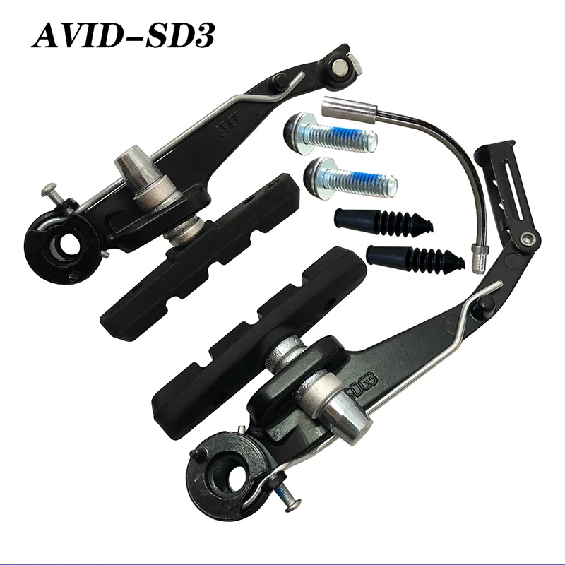 AVID Fahrrad V Bremse Set FR5 Aluminium Legierung Fahrrad Bremshebel Vorne Hinten V-Bremssättel Straße Mountainbike Bremse teile Für SRAM: WHITE