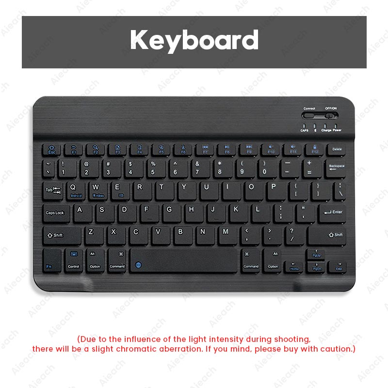 Bluetooth-kompatibel Tastatur Für Apple Teclado iPad Xiaomi Samsung Huawei Telefon Tablet Drahtlose Tastatur Für Android Windows: Black