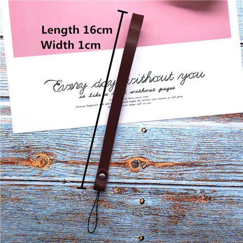 Wrist Strap Hand Lanyard For Phone iPhone 7 plus 6 Samsung Camera GoPro USB Flash Drives Keys ID Card keycord keychain: brown long