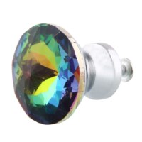 Tiradores para muebles y puertas, pomo portátil de diamante de cristal hecho con aleación de vidrio, perfecto para cajones, vitrinas, armarios y entradas, de 30 mm, 8 unidades, set de tienda universal: Clear Stock