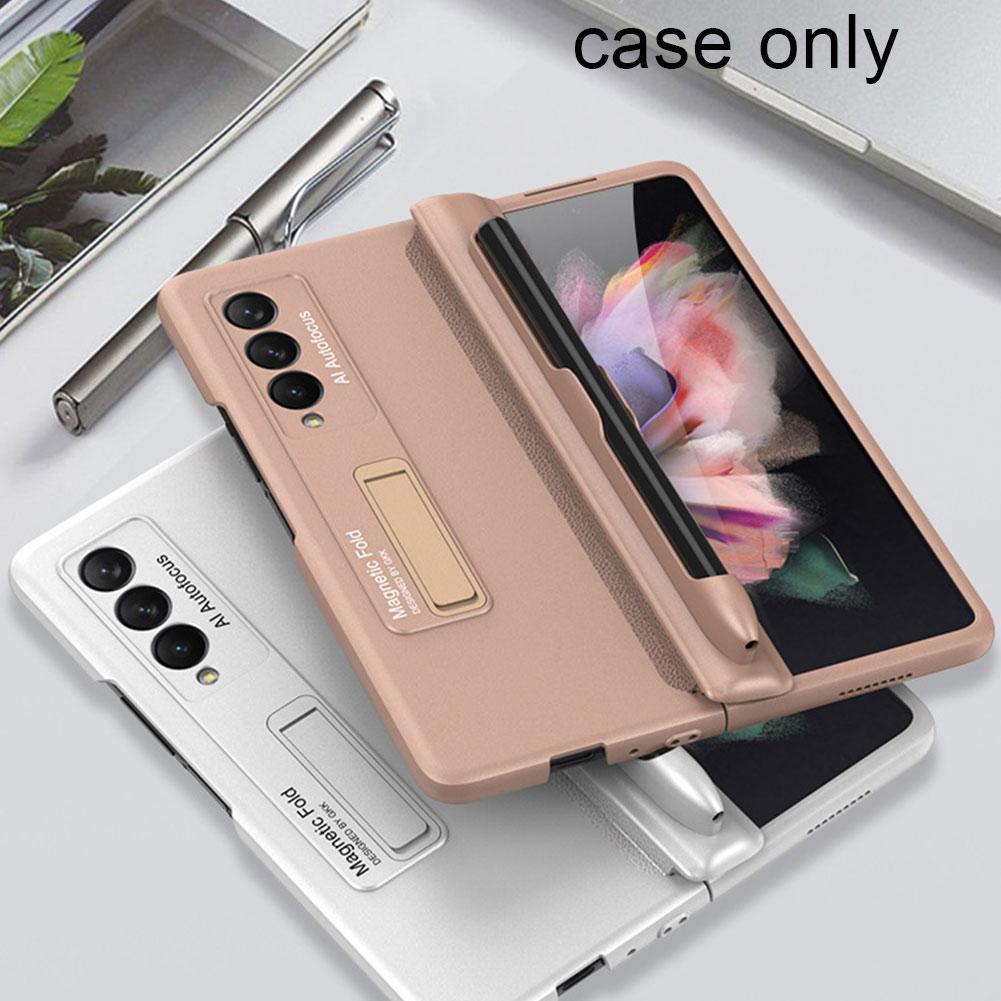 All-Inclusive Magnetische Scharnier Pen Slot Hard Shell Voor Samsung Galaxy Z Vouw 3/W22 Volledige Bescherming Magnetische case S Pen Slot Case