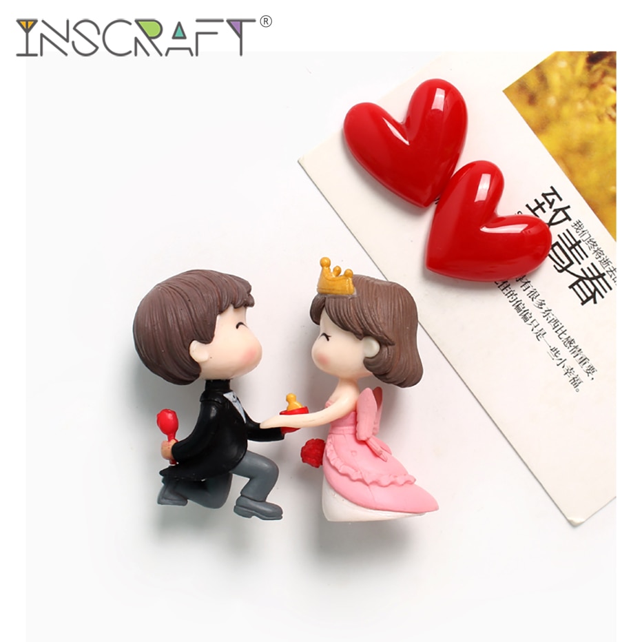 Decorative Bride & Bridegroom Wedding Fridge Magnets 3D Groom Wedding Decoration