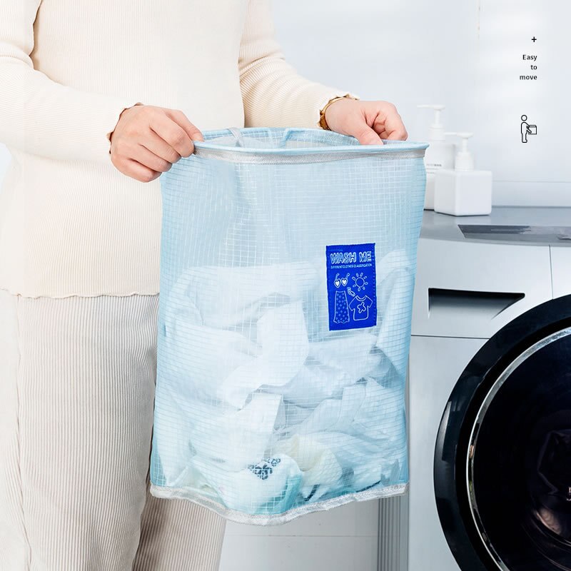 Panier à linge suspendu au mur, sac de rangement de grande capacité pour vêtements, panier à linge pour jouets d'enfants