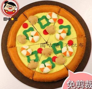 Cartoon cute food Fabric Felt kit Non-woven cloth Craft DIY Sewing set Felt Handwork Material DIY needlework supplies: food 2