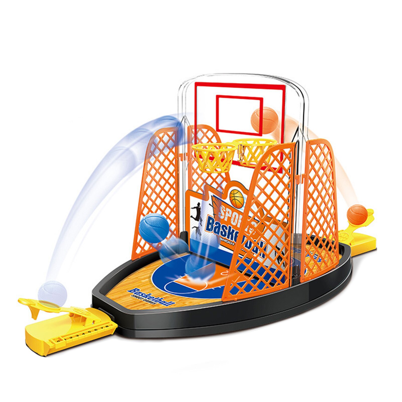 Basketball Shooting Game 2-sides Fun Finger Shoot Desktop Toy