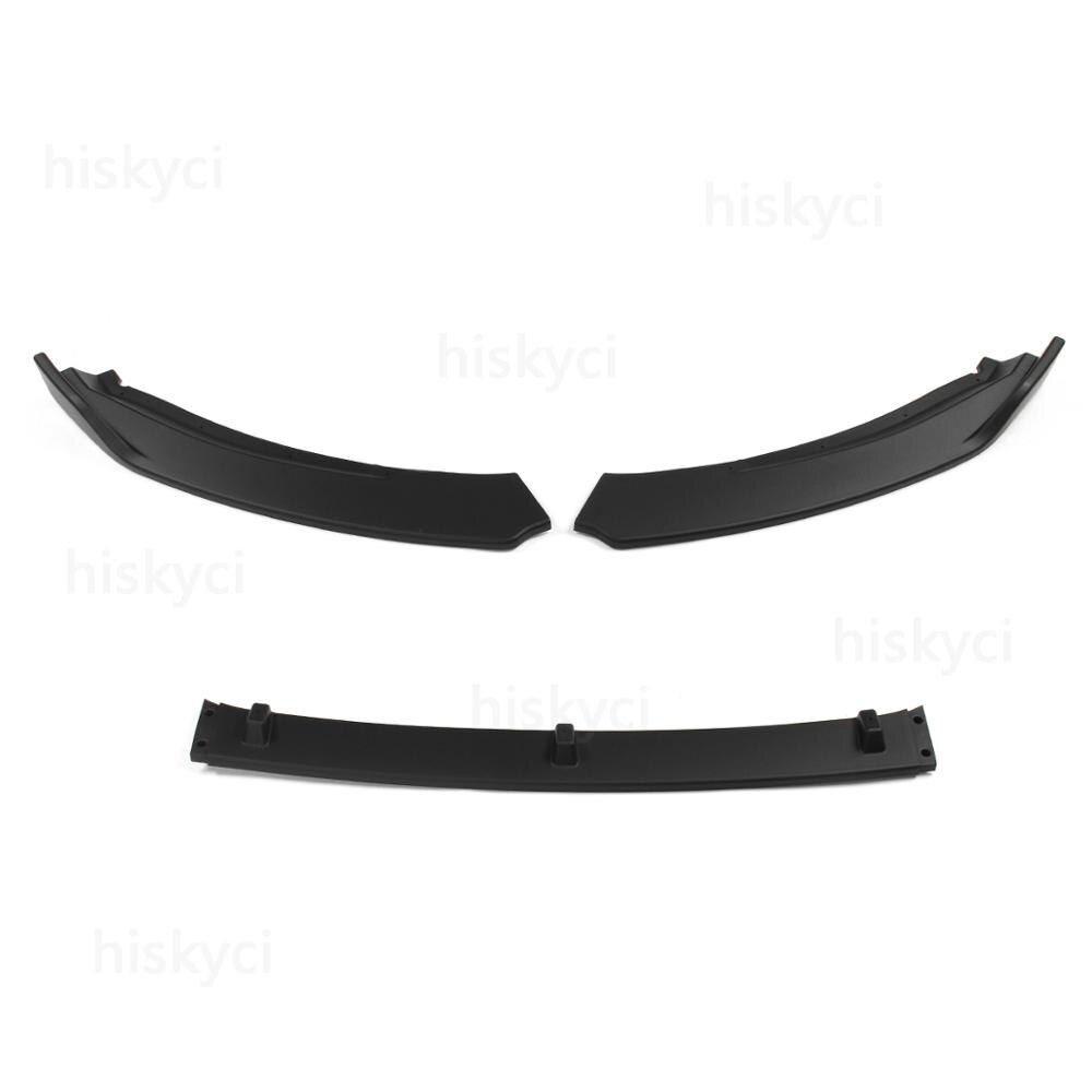 Carbon Fiber Look/Black Car Front Bumper Splitter Lip Spoiler Diffuser Protector Guard Body Kit Trim For Skoda Octavia