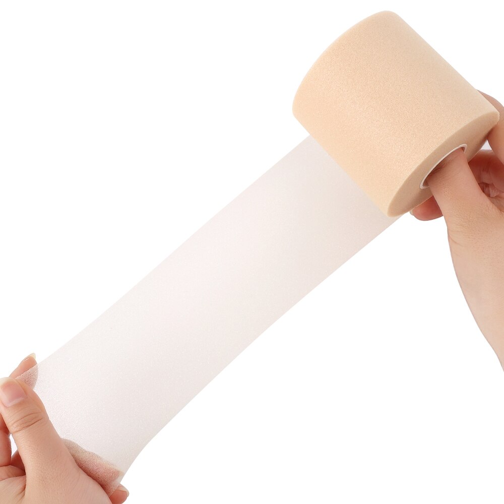 Skum bomull hud film selvklebende elastisk bandasje albue kne hud maske film skum underwrap sports pre-wrap for atletisk tape