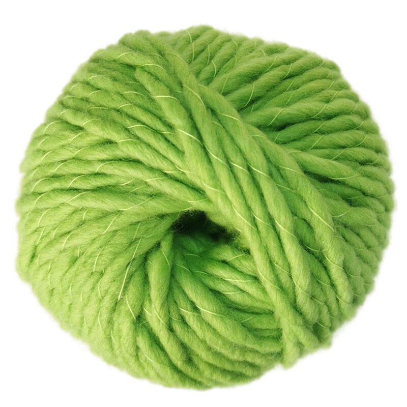 6mm 100G Thick Imitated Wool Needle Thick Woolen Thread Hand-knitted Woolen Blanket: 09 Fruit Green
