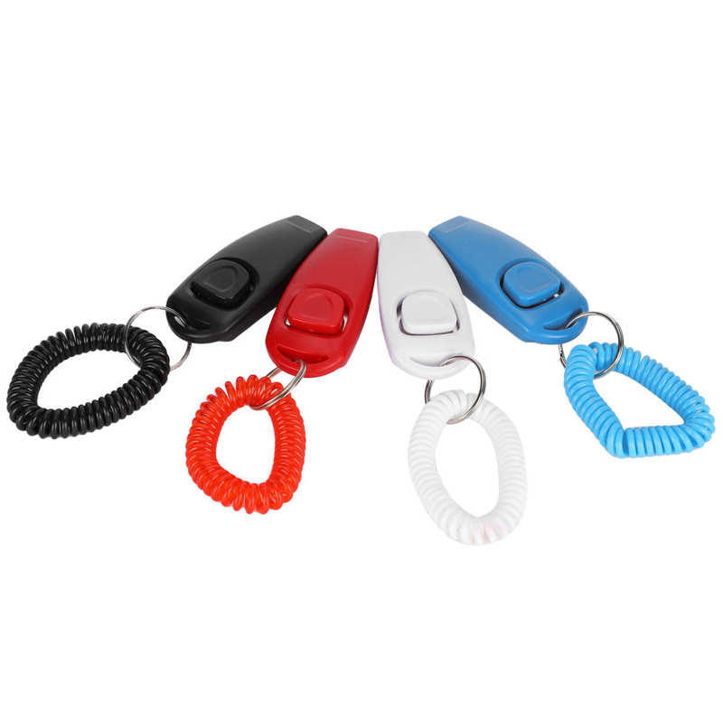 Doggy Training Clicker Dog Pet Repeller Barking Stopper 2 in 1 Pet Training Clicker and Recall Whistle