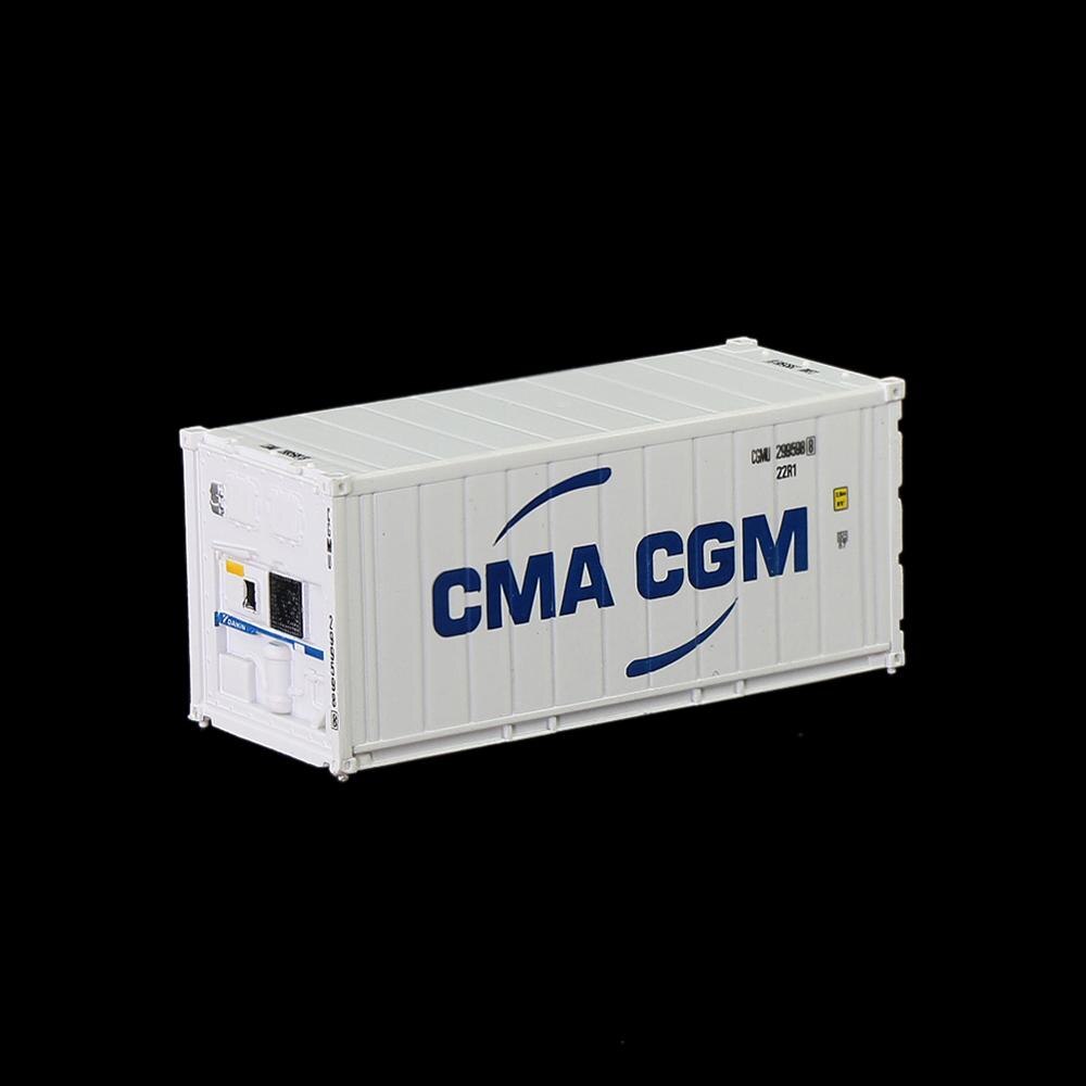 1pc N Scale 20ft Hi-Cube Refrigerater 1:160 20 Feet Container Freight Car C15011: CMA CGM