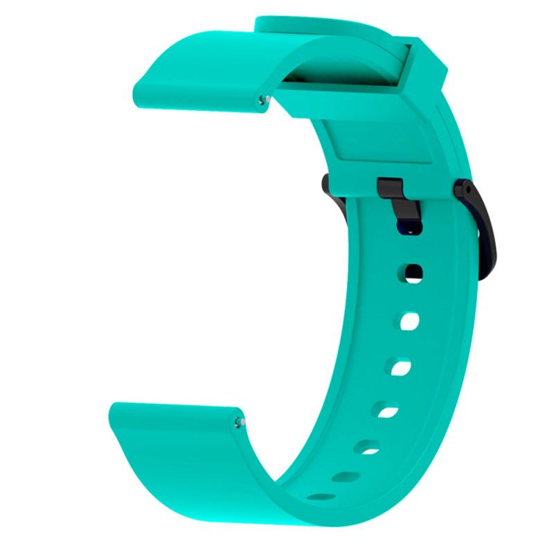 20Mm Siliconen Band Voor Xiaomi Huami Amazfit Bip Smartband Geschikt Voor Slimme Horloge Vervanging Armband Accessoires: green