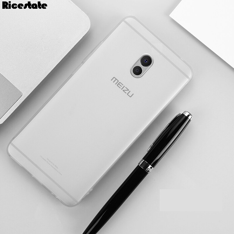 Per Meizu M6 M6T M6S M6 nota copertura della cassa Del Silicone Meizu M6 mini Glassata opaca solido colori Molle della Cassa del silicone: For Meizu M6 Note / Transparent