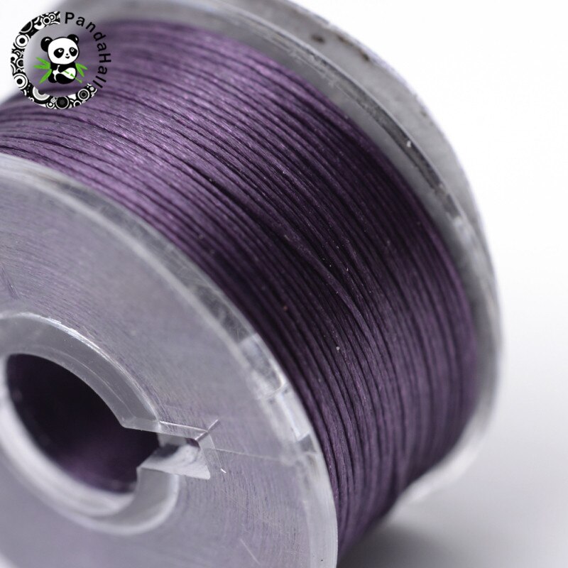 50yards/roll 0,1mm Spezielle Beschichtete Polyester Themen Für Seed Perlen Schmuck Perlen Cords DIY, Die Entdeckungen: Purple