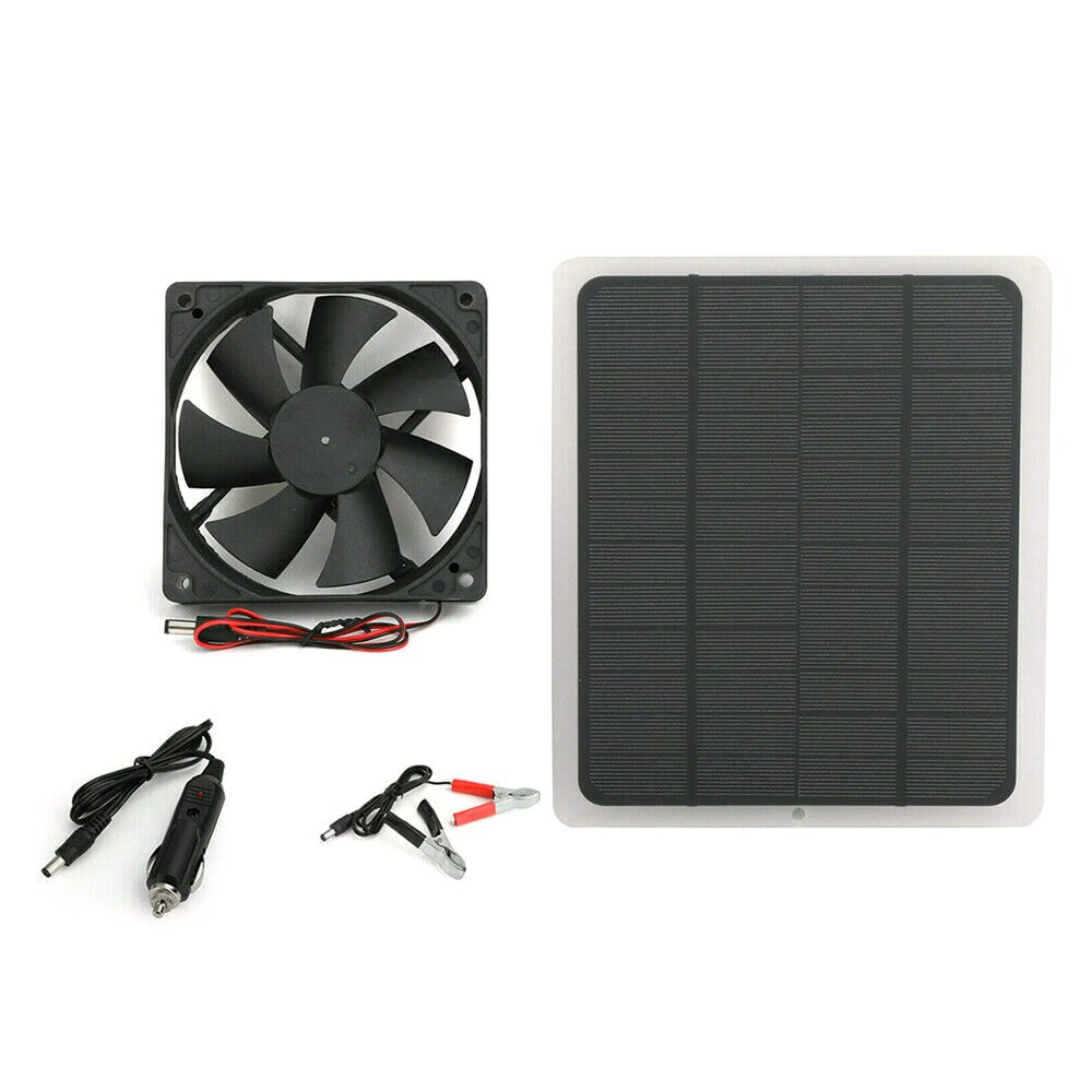 20w solenergi ventilator med celleplade ventilator minitype ventilator til hund kylling hus drivhus rv