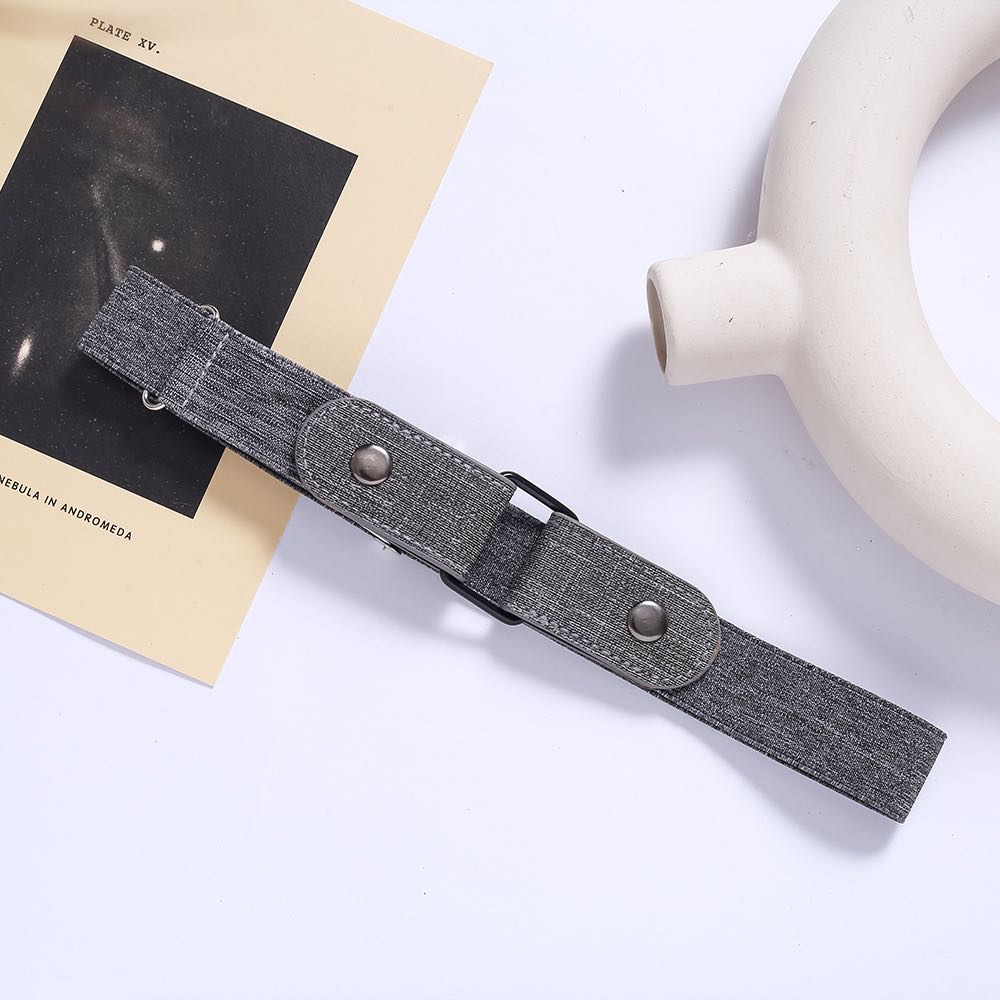 Buckle-Free Adjustable Elastic Stretch Belt, No Buckle Invisible Belt for Men Women Casual Jean Pant Dress, No Hassle Waist Belt: GRAY