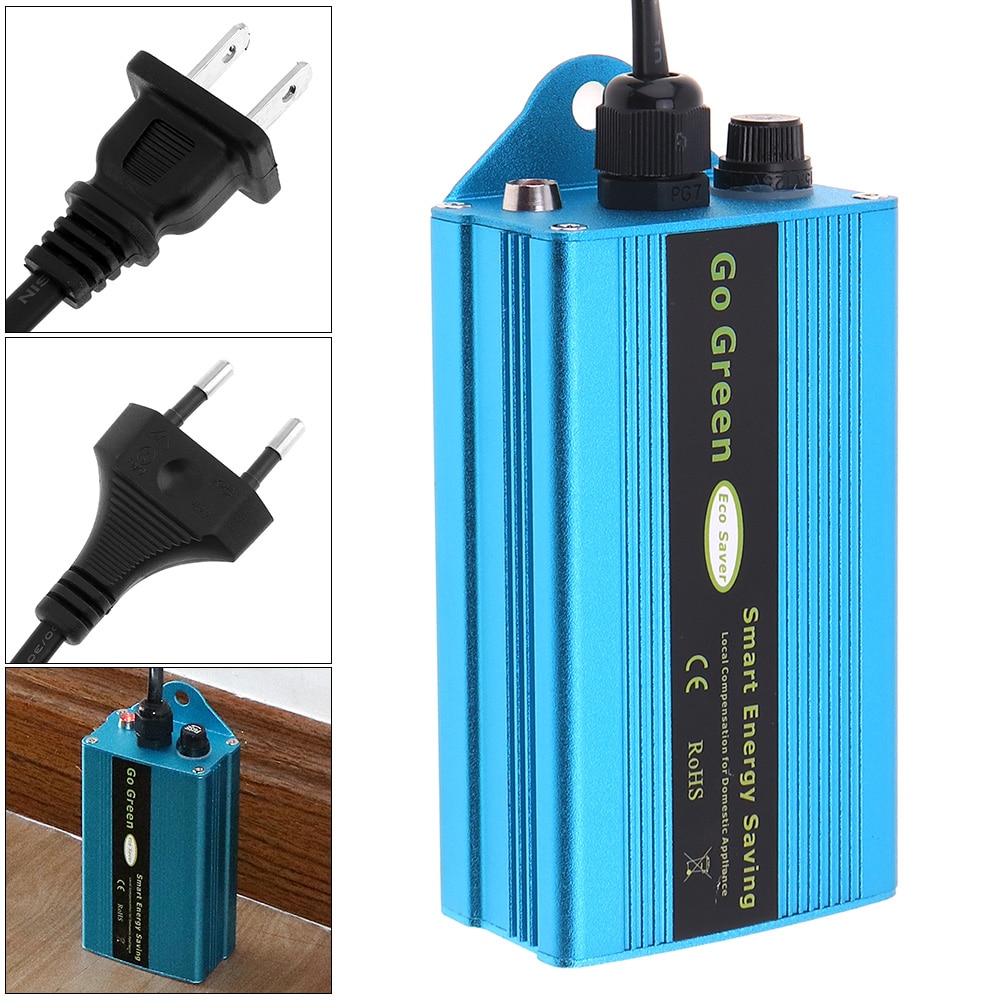 50KW Elektriciteit Opslaan Box 90-250V Power Factor Energy Saver Eu/Uk Plug Ahorrador De Elektriciteitsrekening killer Tot 35% Voor Thuis