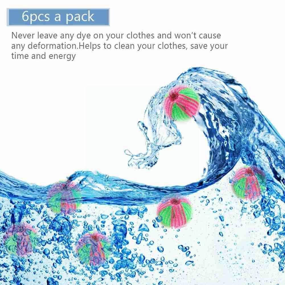 Six Pack Nylon Laundry Ball Decontamination Anti-winding Cleaning Ball Ball Bra Hair Washing Underwear Ball Sticky Usefu Wa F0w4