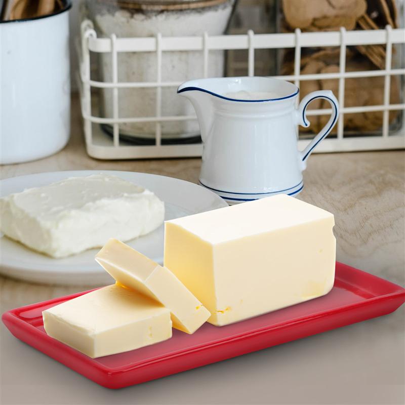 1pc American Style Butter Dish Delicate Ceramic Butter Box Butter Container