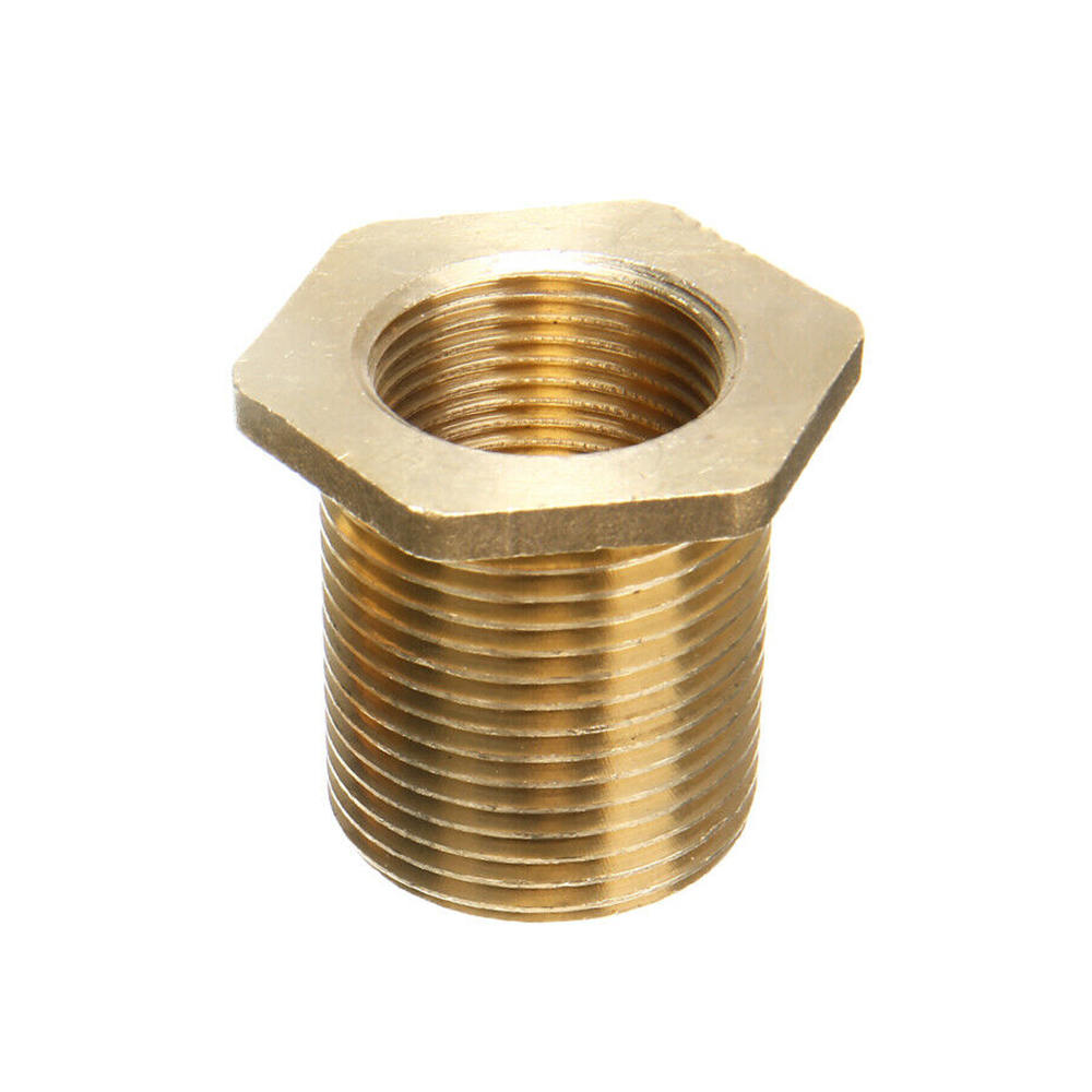 Conector de tanque de agua de latón sólido macho de 3/4 ", Conector de tanque de ajuste de mamparo recto para jardín, adaptador de manguera, suministros para el hogar