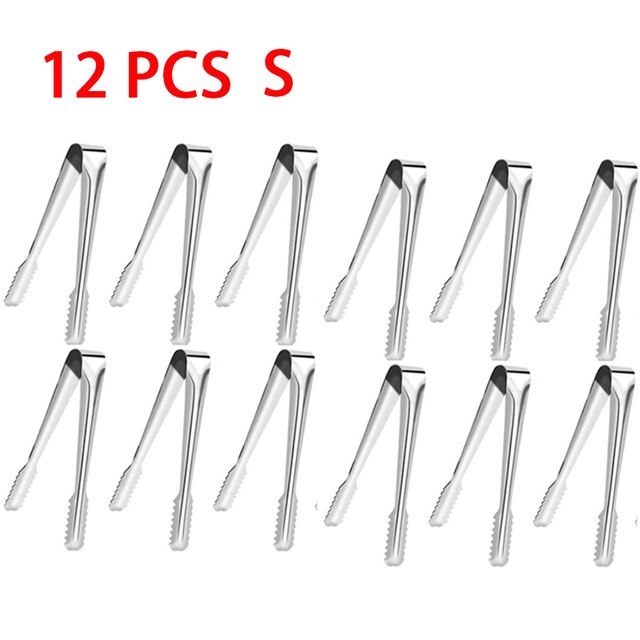 Pince à bloc de glace, Mini pince à Clip, pince à Cube de glace, pince à glace, Mini pince, pince à barre de bonbon: 12 PCS S
