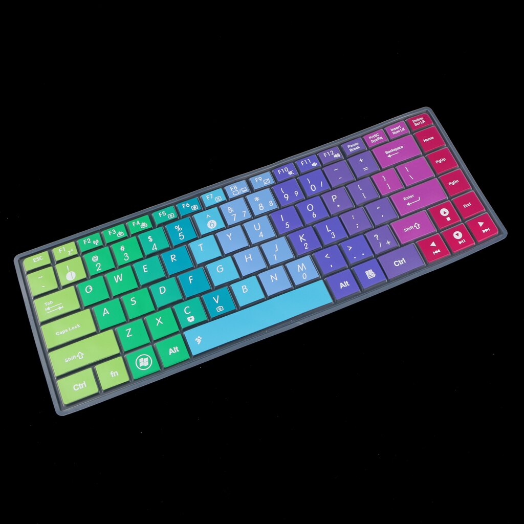 Washable Dustproof Keyboard Silicone Cover SKin Film for ASUS K40 P80 P81 Color