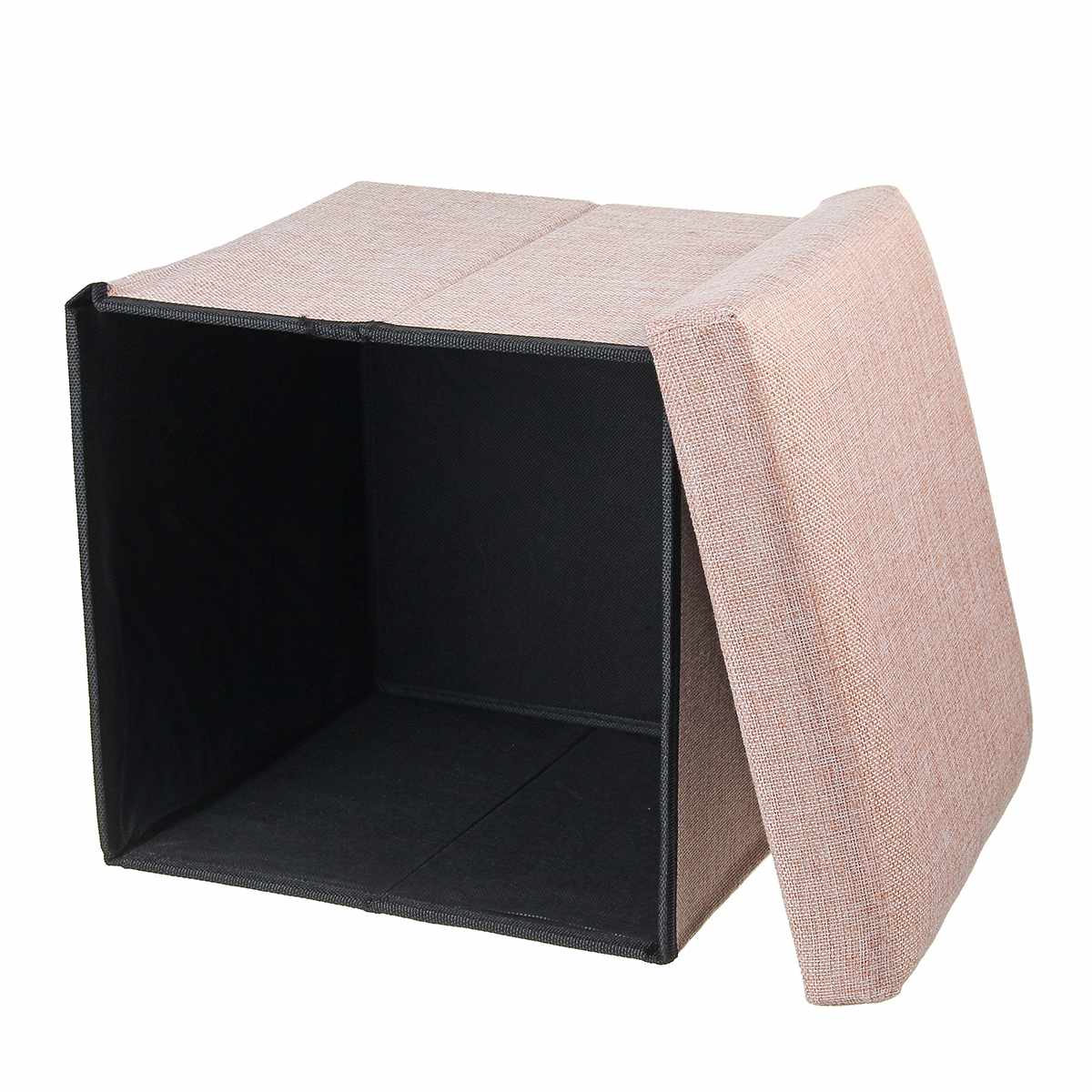 4 färger hopfällbar tyg förvaringspall bänklåda liten soffa minimalistisk konstnärlig stil barnstol fotpall 30*30*30cm
