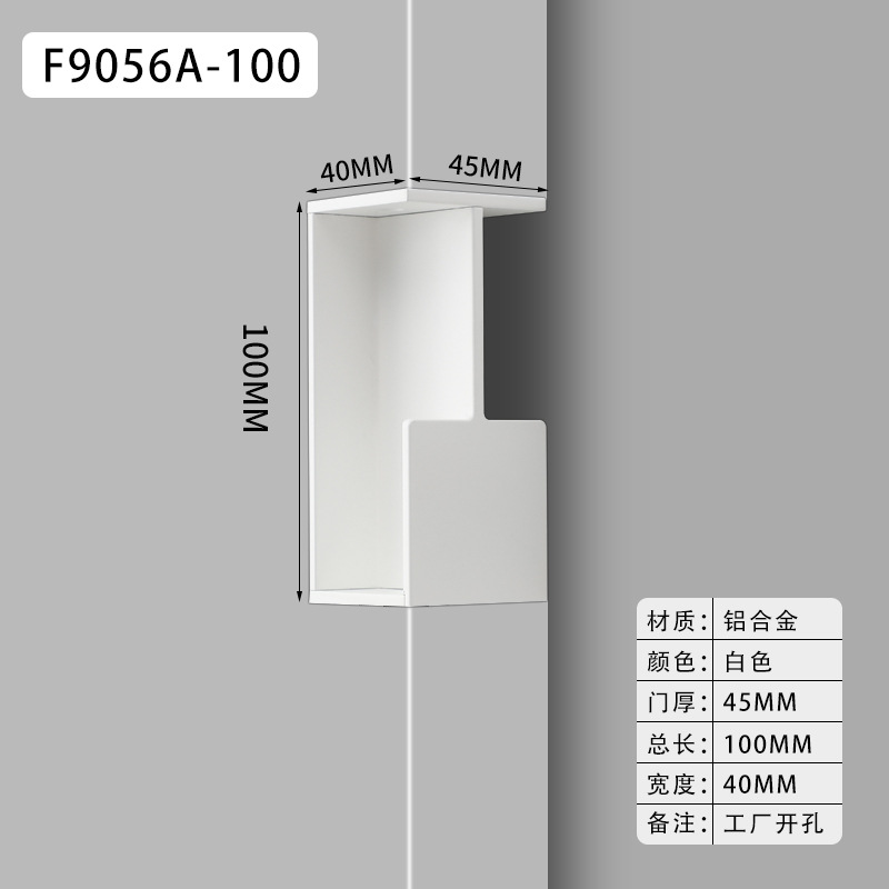 40 / 45mm- fack trädörr osynligt inbäddat handtag skjutdörr dolt svart handtag: Guld-