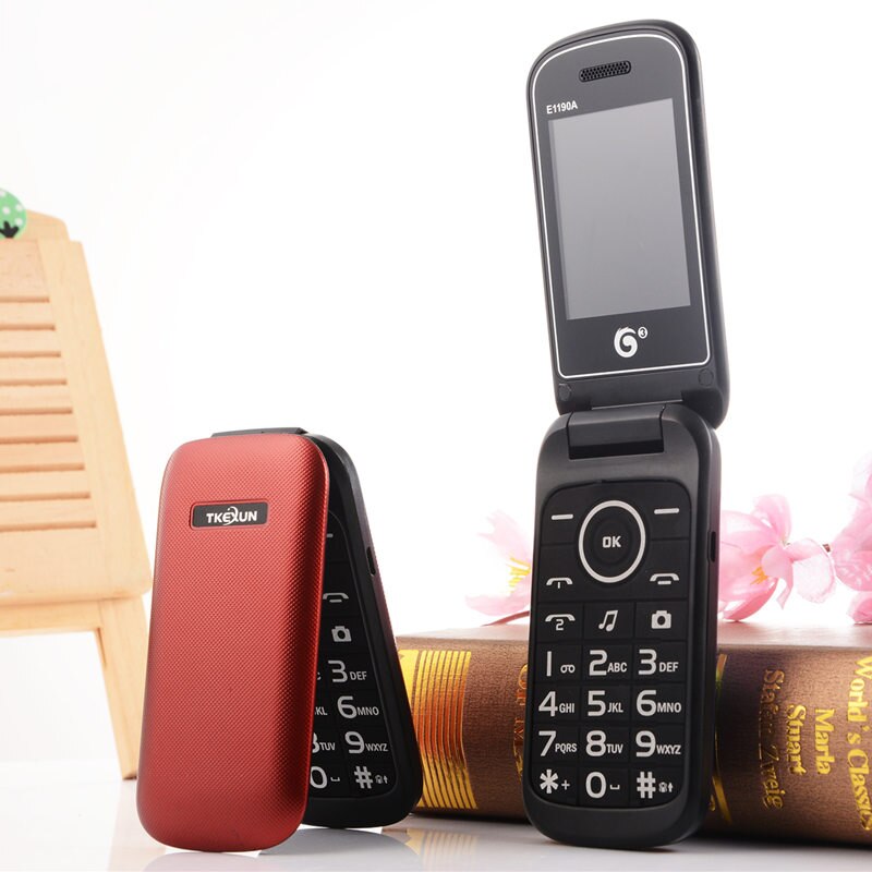 Originele 2.5 ''High Definition Screen Flip Spainish Goedkope Senior Magic Voice 6Pcs Speed Dial Gsm Drukknop russische Mobiele Telefoons