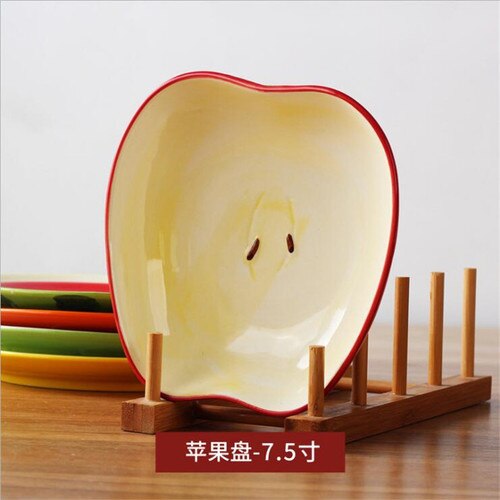 Household ceramic plate fruit plate 8 inch watermelon plate Japanese steak dessert breakfast plate tableware LB52003: 9