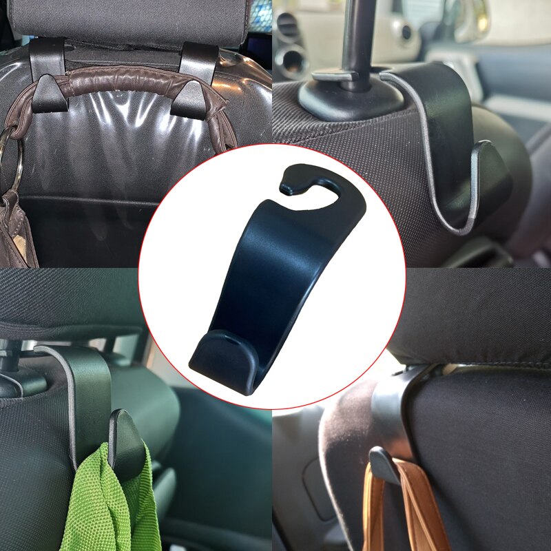 4 Stuks Universele Autostoel Haak Terug Haak Auto Accessoires Interieur Draagbare Opslag Hanger Holder Opslag Voor Auto Bag Purse doek