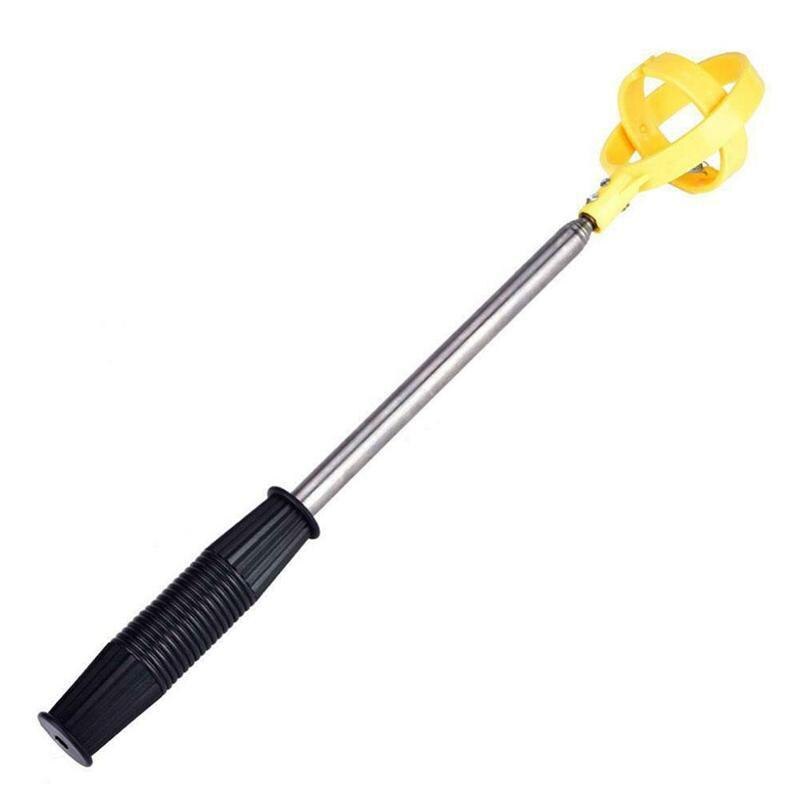 Telescopic Golf Ball Pick Up Tool 2m Stainless Steel Shaft Scoop Golf Ball Retriever Golf Pick Up Automatic Locking Scoop Picker: Default Title