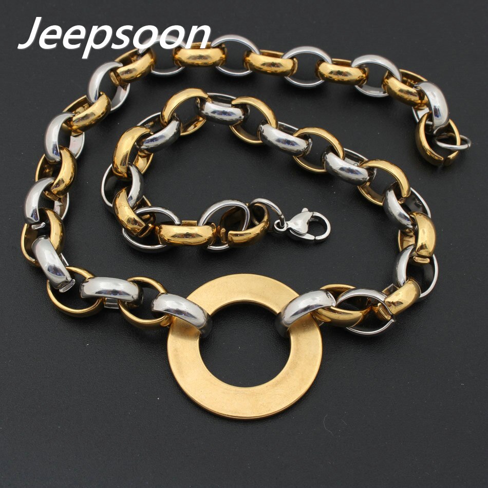 Stainless Steel Jewelry For Woman Round Necklace Chain Multi-Color For Choose Jeepsoon NGEGAEBG: NGEGAABG