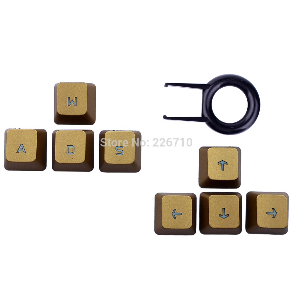 Arrow Keys↑↓←→ Vervanging Keycaps Voor Logitech G310 G413 G613 G810 G910 Toetsenbord Romer G (Up Down Links Rechts Toetsen): Gold