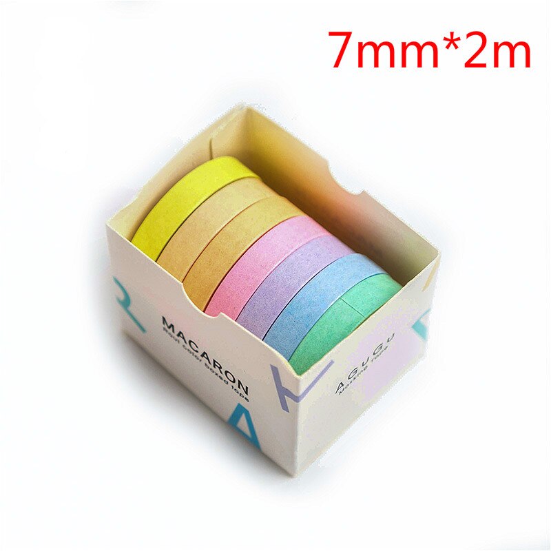 Grid Washi Tape Leuke Decoratieve Plakband Effen Kleur Afplakband Voor Stickers Scrapbooking Diy Briefpapier Tape: 583