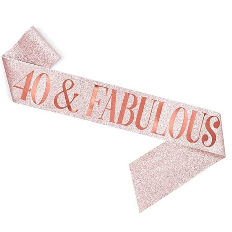 Ceinture en Satin pour reine de joyeux anniversaire, fournitures de décoration de fête d'anniversaire, 16e 21e 30-60e anniversaire: 10