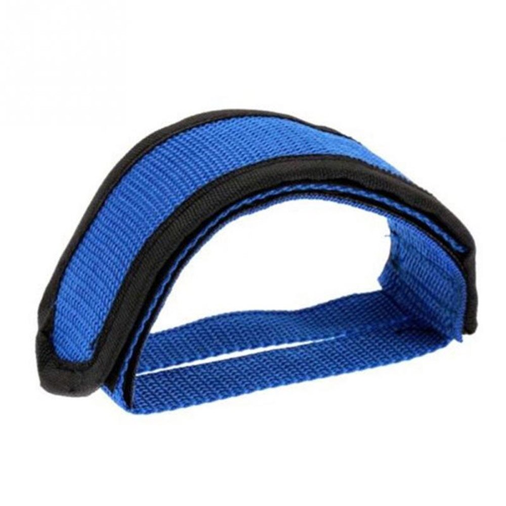 2Pc Nylon Fiets Pedaal Bandjes Teen Clip Riem Riem Adhesivel Fiets Pedaal Tape Fixed Gear Fiets Fietsen Fixie Cover: Blauw