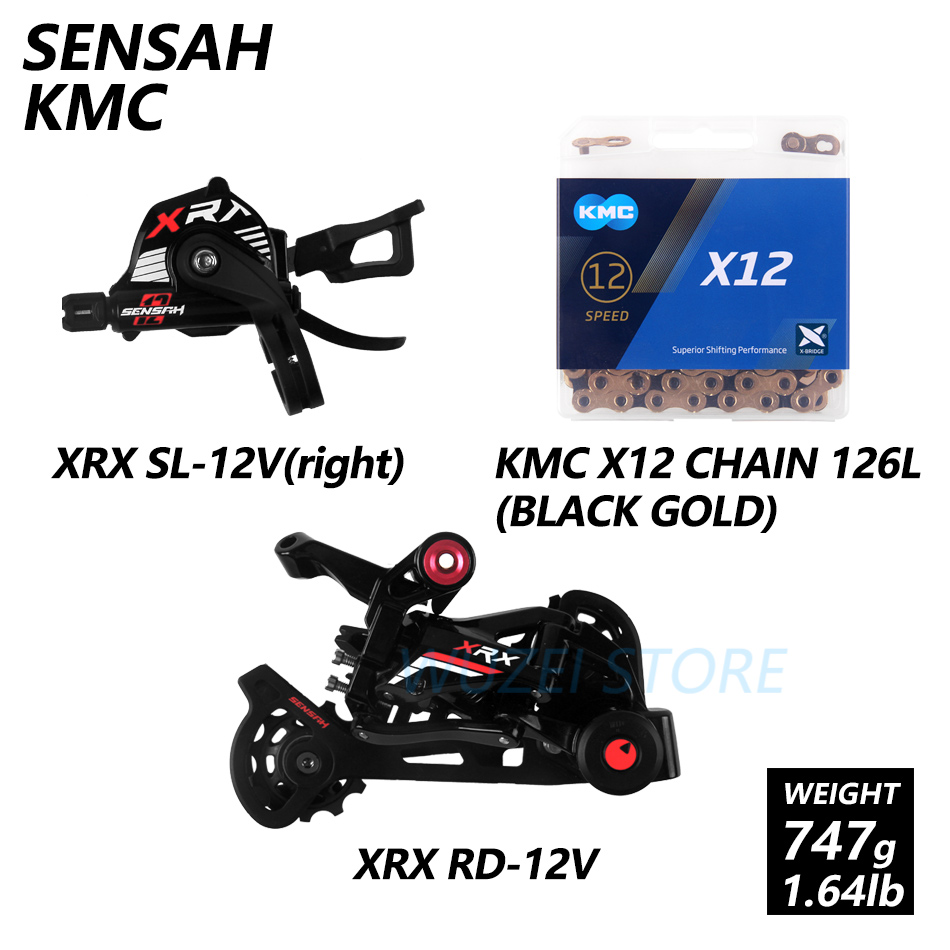 SENSAH XRX 1x12s groupset 170/175mm Crankset XD Flywheel KMC Chain GXP crank sprocket Mountain Bike Derailleurs Kit for M9100
