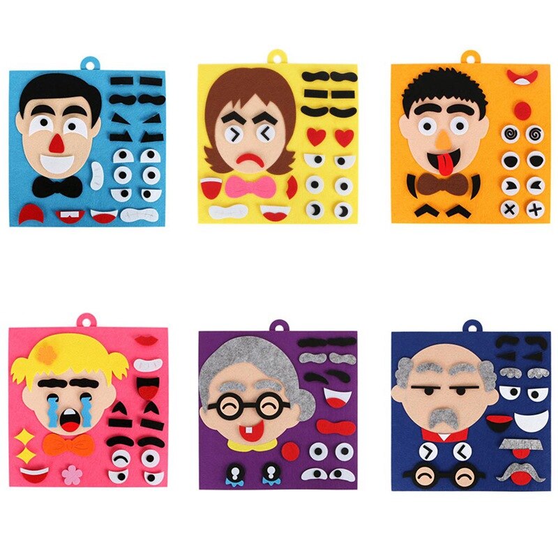 Super Emotion Change Puzzle Toys Expression Best For Children Changable Face Puzzles For Children