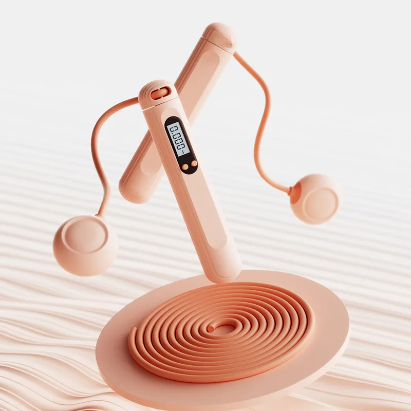 Corda de pular fitness, equipamento de exercício doméstico, corda de pular ponderada, repetições de contagem para crianças e adultos, sem necessidade: Azul marinho